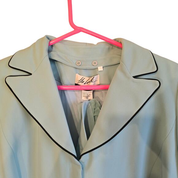 vintage Randolph Duke The Look Seafoam Coat - Size 12 with Collar - Picture 3 of 7